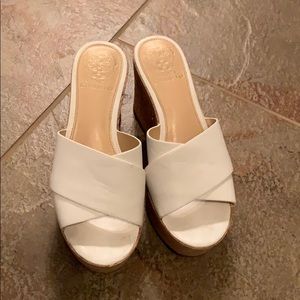 6.5 white Vince Camuto wedged